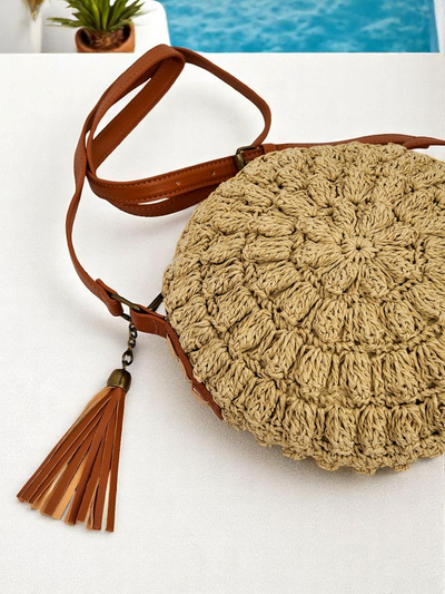 Royalfashion Mala slamnata ženska torbica Solea Mini