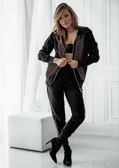 Royalfashion Ženski komplet jopice s cirkoni