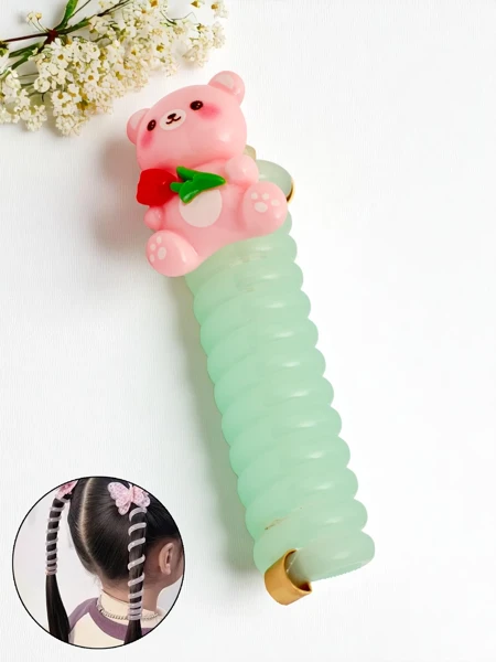 Royalfashion Elastična vzmet za lase s Teddy Twist medvedkom