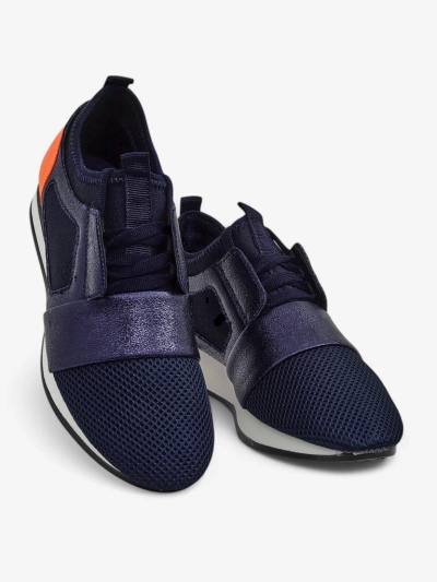 Vittoria mornarsko modri ženski čevlji iz ekološkega usnja