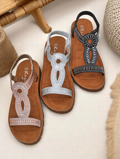 Royalfashion Ženski sandali z okrasnimi trakovi Ava Shine