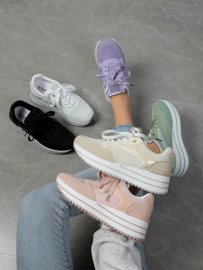 Royalfashion Ženski športni superge na platformi Revided