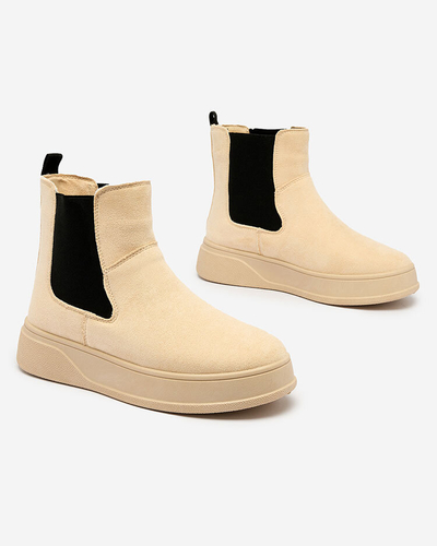 Royalfashion Bež ženski škornji a'la snežni škornji Uteris