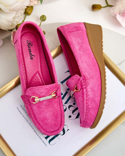 Royalfashion Ženski mokasini eko iz semiša Ewo