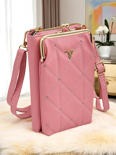 Royalfashion Večnamenska torbica-denarnica na paščku Prešita Charm