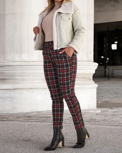 Royalfashion Segrete ženske hlače tegging PLUS SIZE
