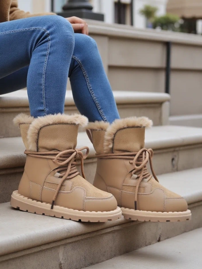 Royalfashion Ženske vezene snežne čevlje Viovi