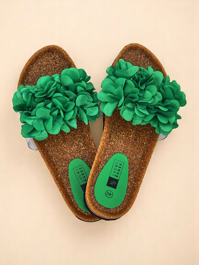 Royalfashion Ženski natikači s cvetlicami Flora Soft