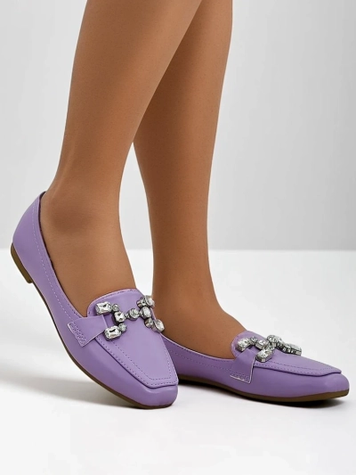 Royalfashion Ženske loaferje z diamanti Lecilla