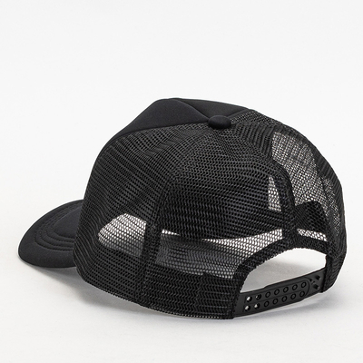 Czarna czapka z daszkiem unisex - Akcesoria