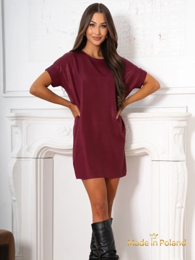 Preprosta ženska kratka obleka Lady Time