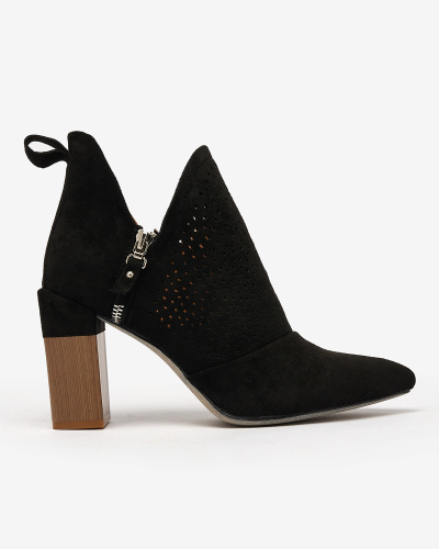 Royalfashion Črni ženski visoki škornji Swerros