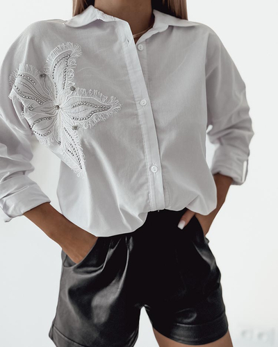 Royalfashion Ženska srajca z našitkom