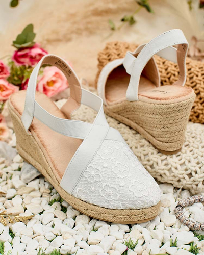 Royalfashion Ženske espadrile Oleqa na peti