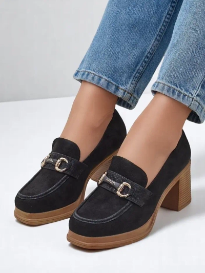 Royalfashion ženski loaferji z blok peto Apareus