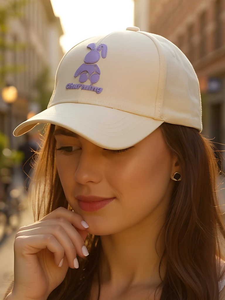 Royalfashion kapa z zajčjim našitkom, ki mežika