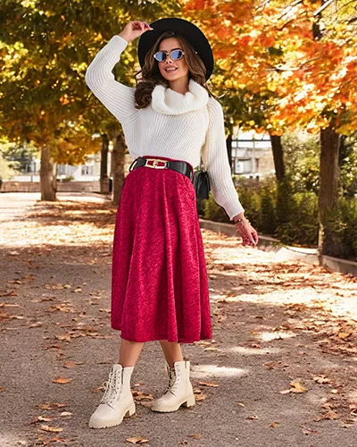 Royalfashion Ženski midi suknja