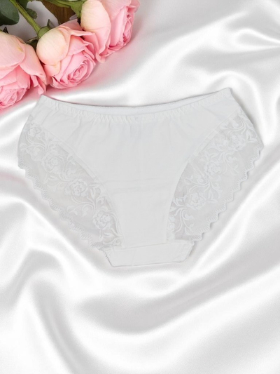 Royalfashion Ženske bombažne hlačke s čipko Pure Lace