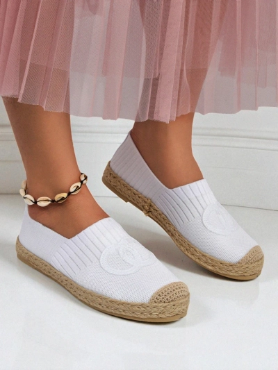 Ženske espadrile Calista Biancha – bele, ploske iz eko semiša, italijanski stil