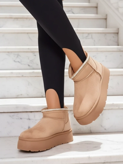 Royalfashion Ženski kratki škornji a'la snežni škornji Xoalla