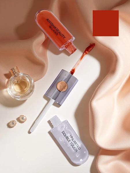 2-v-1 šminka in prozoren lip gloss Carrot Gold