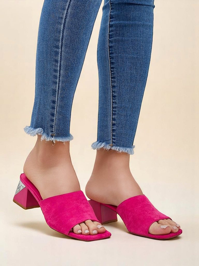 Royalfashion ženski natikači z okrasnimi petami Vollatie