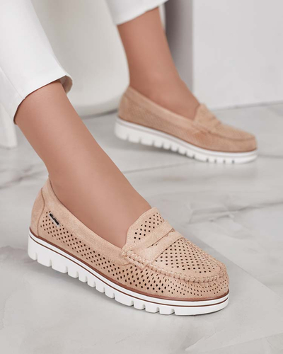 Royalfashion Azurni ženski mokasini Leteller