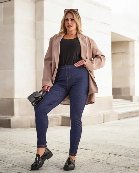 Royalfashion Ženske hlače PLUS SIZE