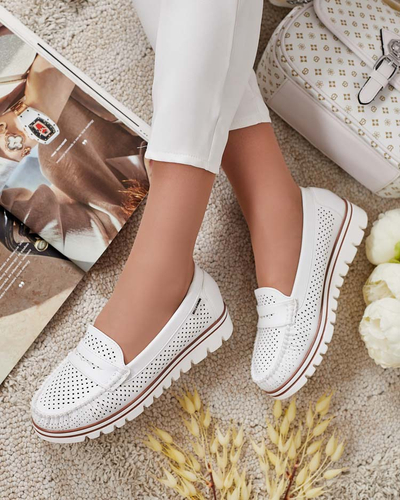 Royalfashion Azurni ženski mokasini Leteller