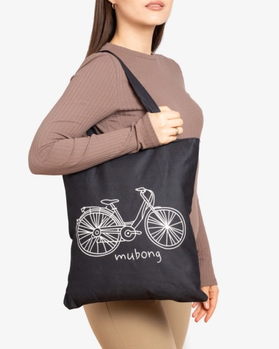 Royalfashion Materijalna torba s bijelim tiskom