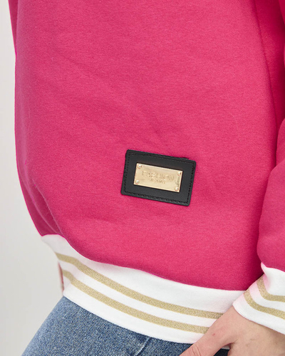 Royalfashion Bluza damska z ociepleniem w kolorze fuksjowym