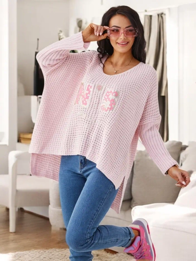 Royalfashion Ženski akrilni pulover z printi
