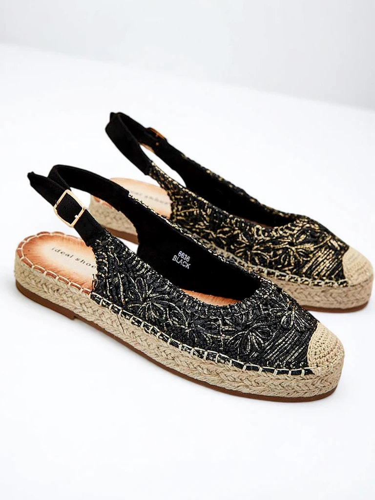 Royalfashion Ženske espadrile z okrasno vezenino