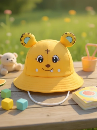 Royalfashion Otroški klobuk s pisanimi našitki Happy Patches