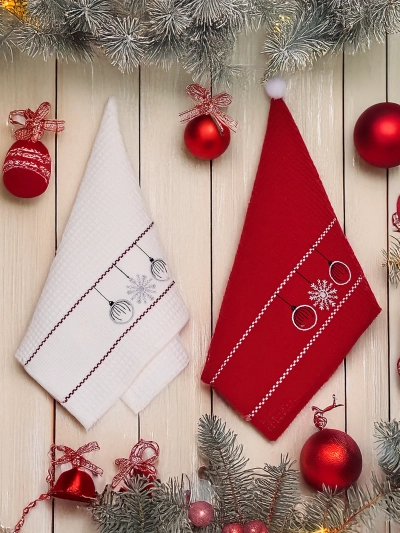 Royalfashion Praznični set ručnika Srećna Nova godina