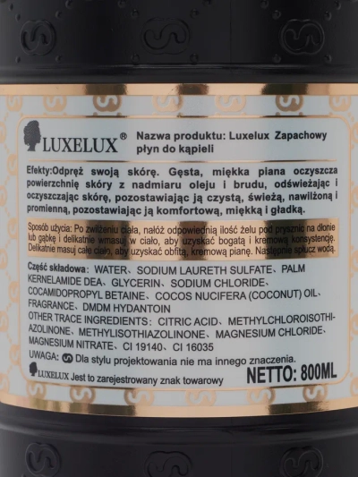 Luxelux Gel za prhanje Zlati klasik 800 ml