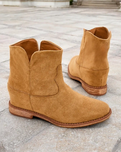 Royalfashion Ċriena karabinjeri fil-stil tal-cowboy fuq il-wedge mħassar Blueston