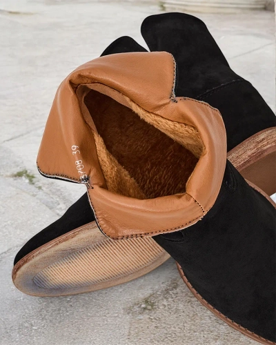 Royalfashion Cowboy-style čizme na pokrivenom potplatu Blueston