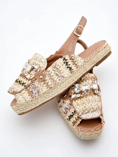 Royalfashion Ženske espadrile z odprtim prstom
