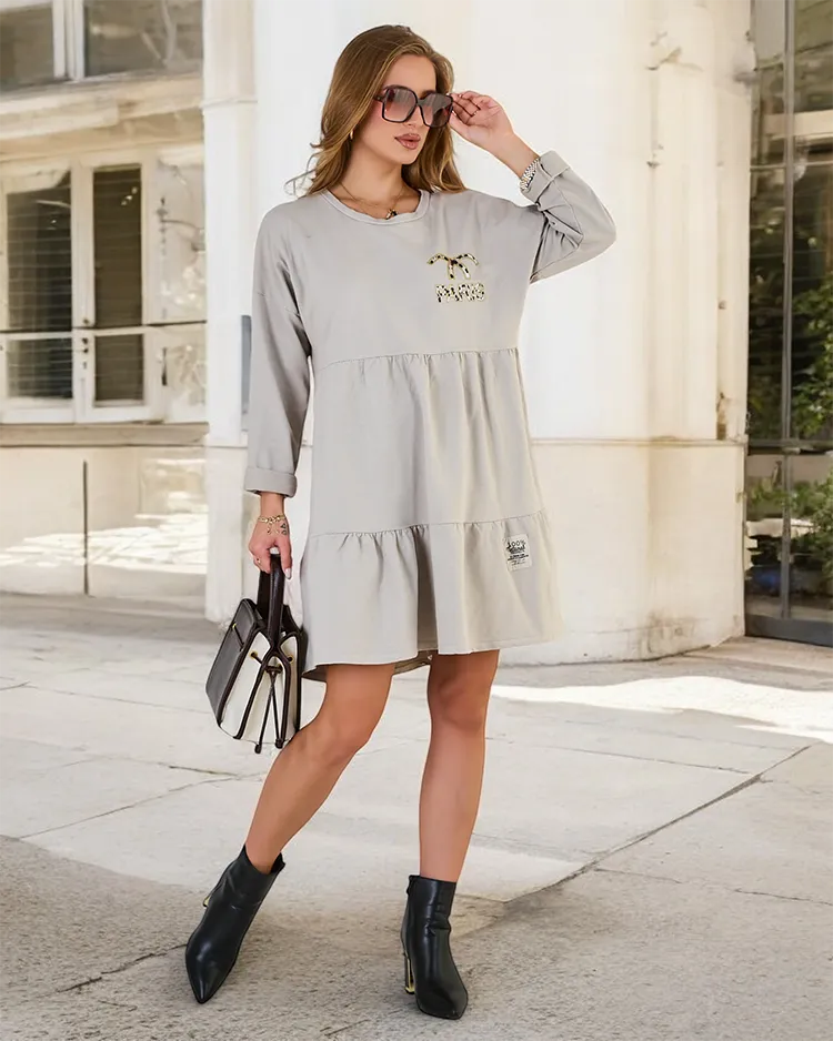 Royalfashion Ženska obleka iz blaga