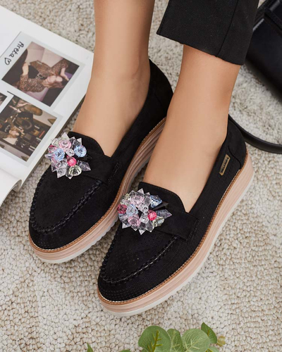 Royalfashion Mokasini s pisanimi kamni Restea