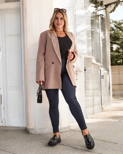 Royalfashion Ženske hlače PLUS SIZE
