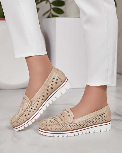 Royalfashion Azurni ženski mokasini Leteller