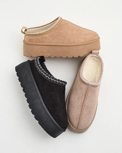 Royalfashion Ženski kratki škornji Zommy a'la snow boots