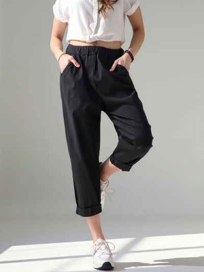 Royalfashion Ženske harem hlače iz viskoze