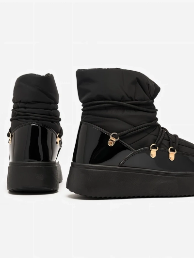 Royalfashion Ženski snežni škornji v črni barvi Dabenda