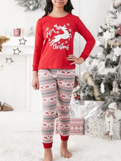 Royalfashion božične otroške pižame s tiskom