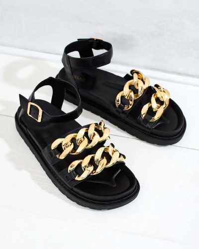 Royalfashion Ženski sandali iz eko usnja Leo