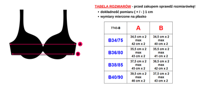 Royalfashion Jasnoróżowy damski biustonosz push up bez zapięcia