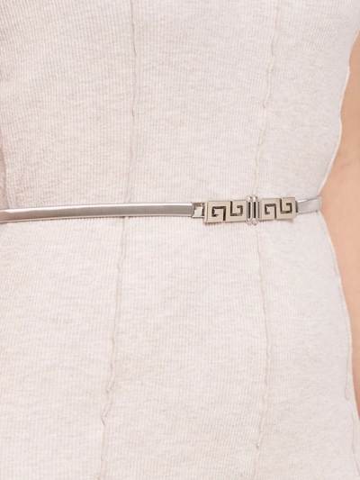 Ženski kovinski srebrni pas Heraklesa Greca glamour stilski 64-100 cm